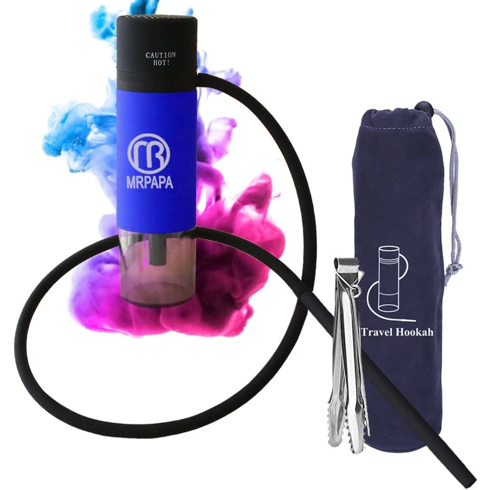 Portable Car Hookah Set for Hookah Pipe Single Blue