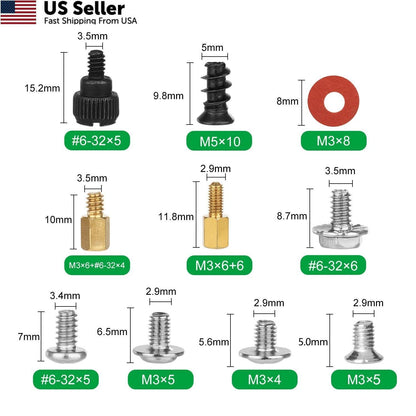 350PCS Computer Screws for Motherboard (Compatible with )