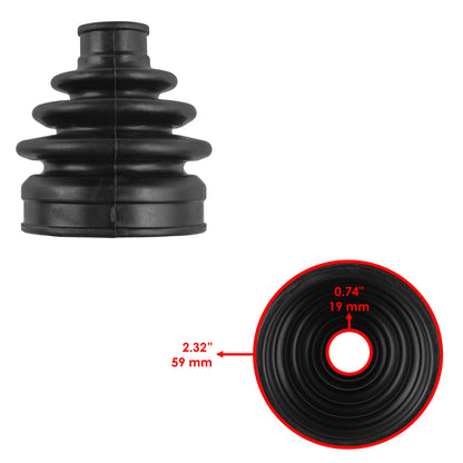 Front Axle Inner Outer CV Boot Kit for Kawasaki Mule 3010 (2003–2007) BO101+BO119