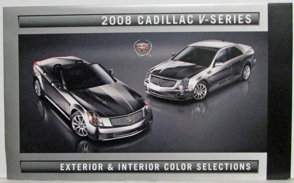 Exterior and Interior Color Selections for 2008 Cadillac V-Series