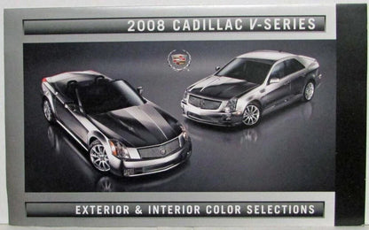 Exterior and Interior Color Selections for 2008 Cadillac V-Series
