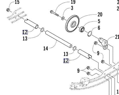 Front Shock Arm Spacer for Arctic Cat Snowmobile (3604-083)