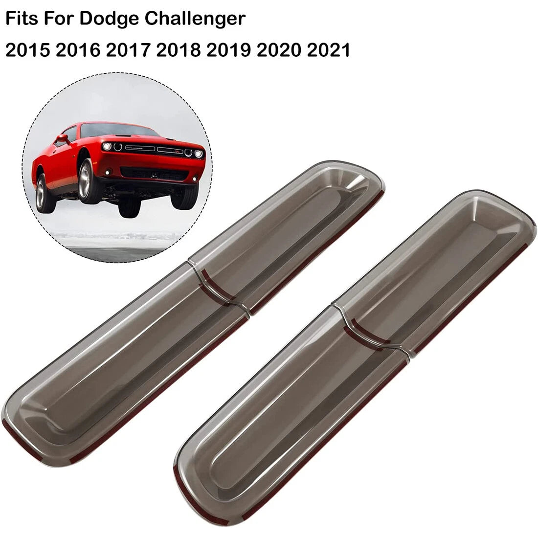 Smoked Tail Light Covers for Dodge Challenger (2015–2022)