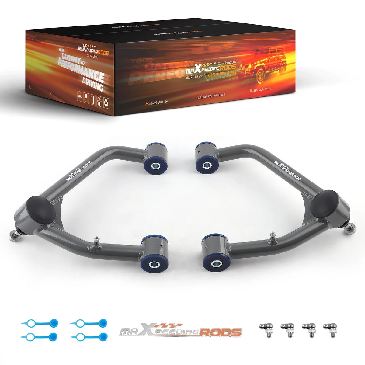 2-4" Lift Tubular Upper Control Arms for Chevy Silverado Sierra 1500 (2007–2018)