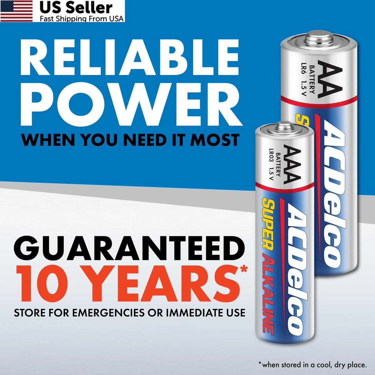 40 Count Powermax ACDelco AA AAA Batteries