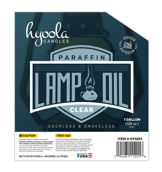 1 Gallon Liquid Paraffin Lamp Oil - Clear, Smokeless, Odorless