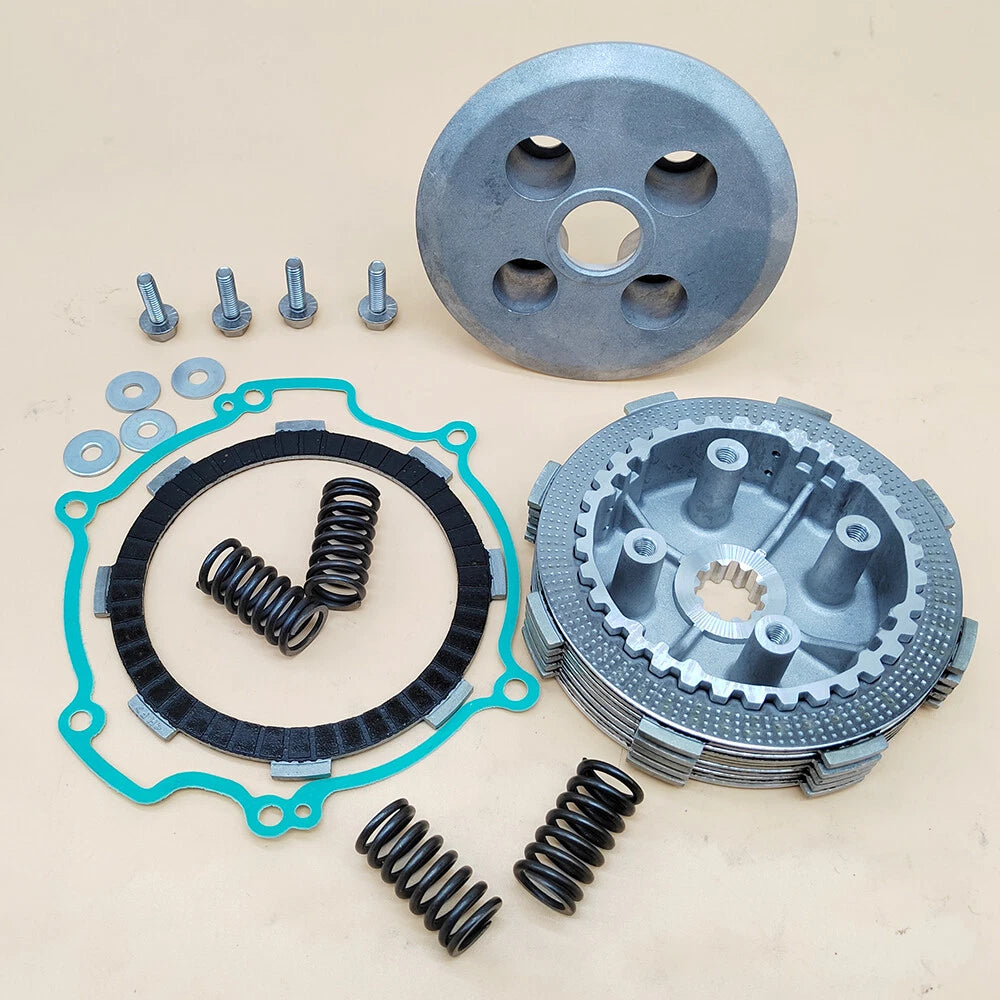 Clutch Kit Inner Hub Pressure Plate W/Gasket for Kawasaki KX80 KX85 KX100 KX112 (11061-0869 13087-1170 13187-1013 13088-1016 13089-1120)