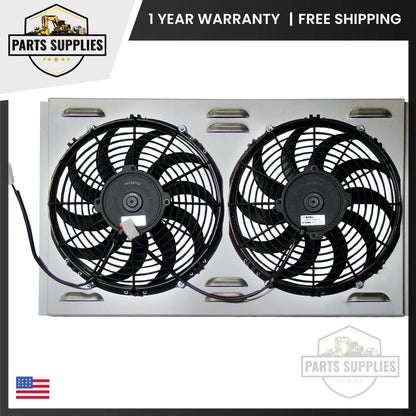 Dual 11" Electric Radiator Fan & Shroud Combo for Universal (Z40069)