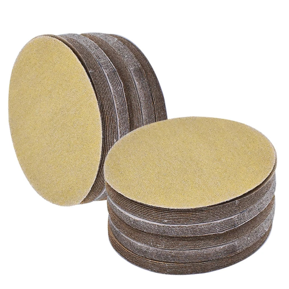 100 Pack of 5 Inch Hook Loop Sanding Discs 80 Grit