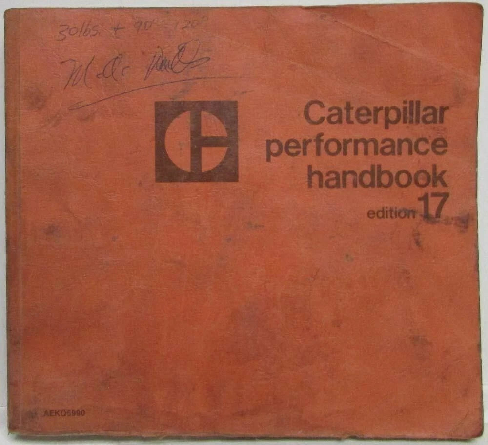 Performance Handbook for Caterpillar (1987)