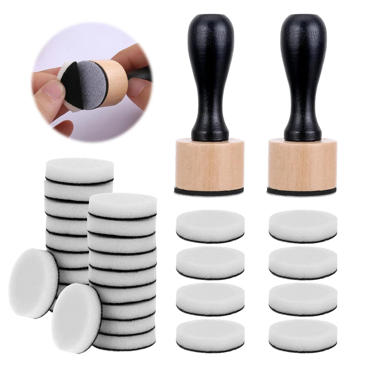 26 Pack Mini Round Ink Blending Tool for (No Specific Years)