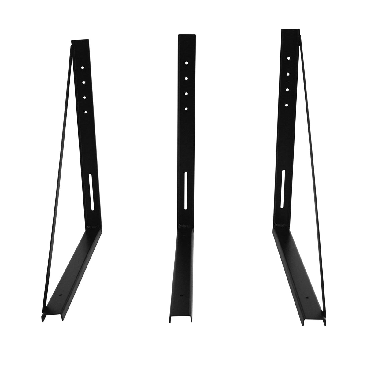 Set of 3 Underbody Tool Box Mounting Brackets for Trailer Truck Bed