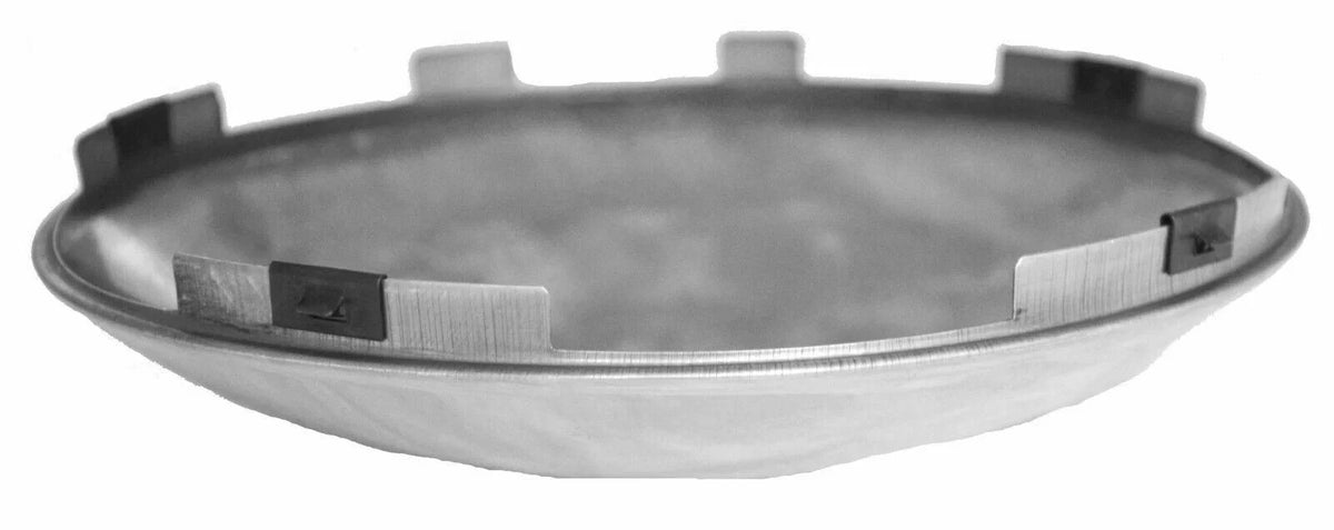 Set of 2 Front Hub Caps for Universal Fit Dome Stainless Steel #10762