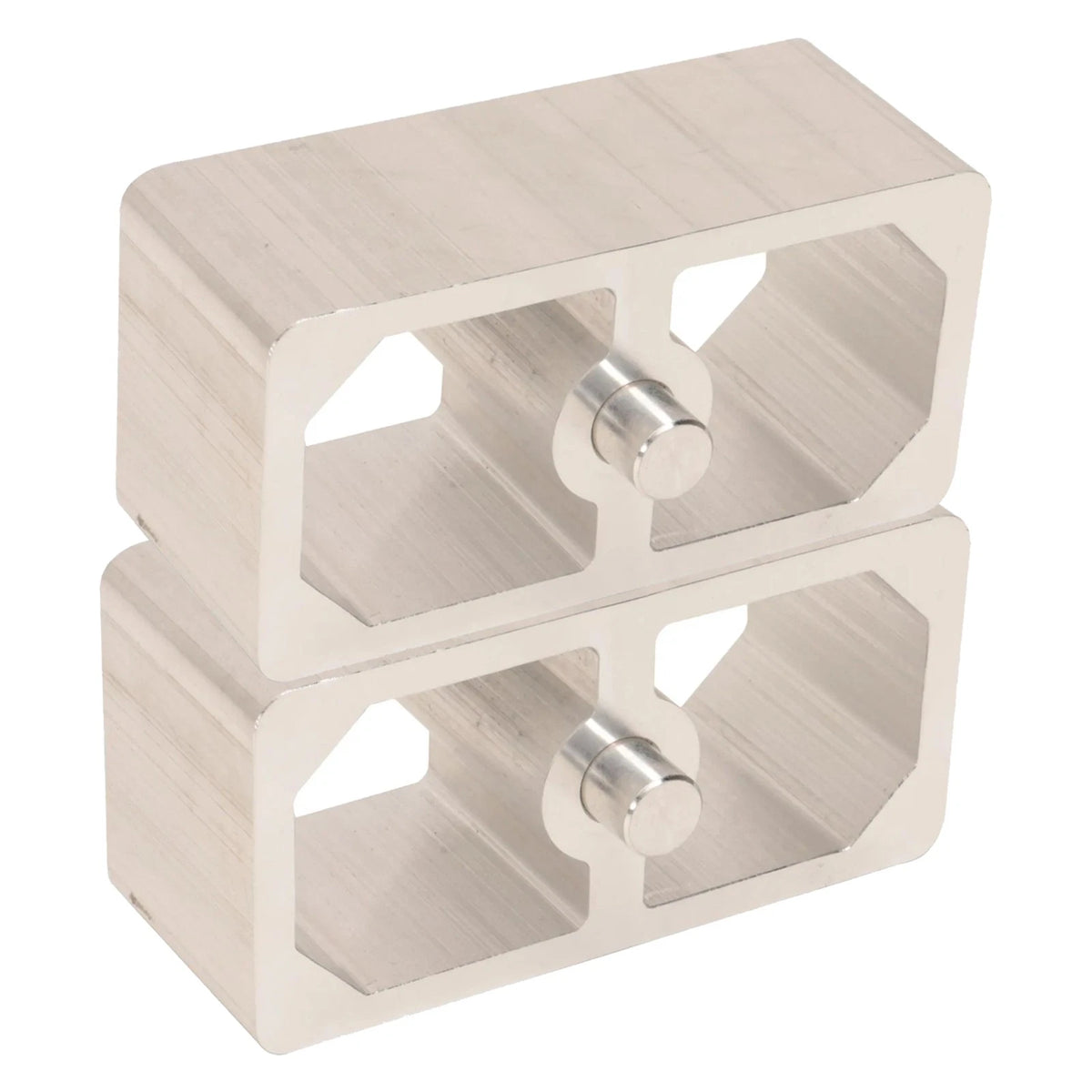 2X Aluminum Extruded Leaf Spring Lowering Blocks for 9108216
