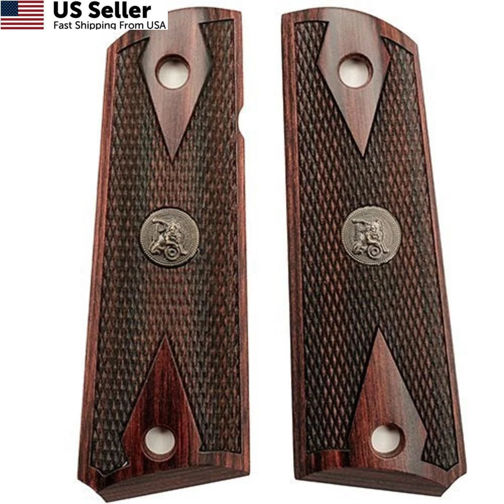 Rosewood Handgun Grips for 1911 Government and Commander (One Size)