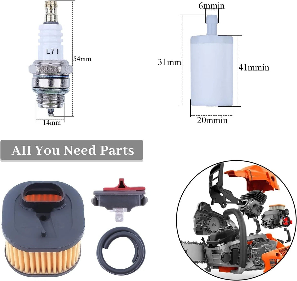 Chainsaw Replacement Parts Kit for 372XP