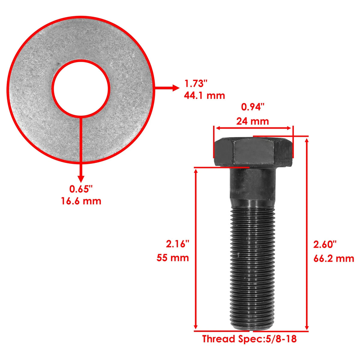 48" Deck Blade with Bolt for Toro (MB2683+BL2693)