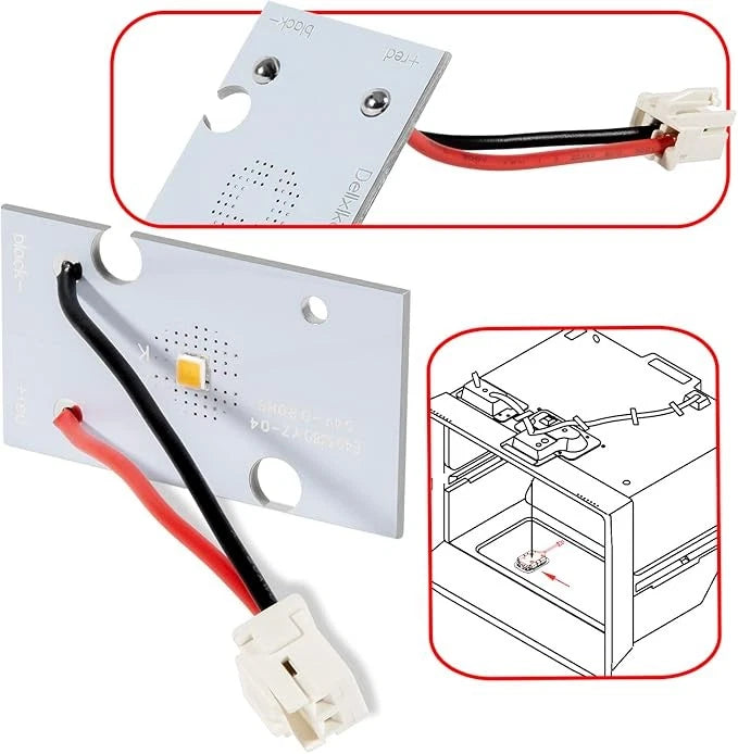 LED Light Board Module for KitchenAid Maytag Whirlpool Refrigerator
