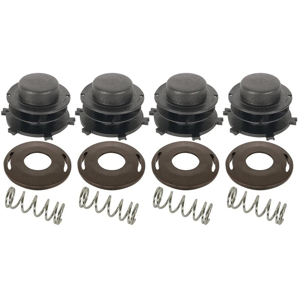 Set of 4 Trimmer Head Spool, Cover & Spring for Stihl