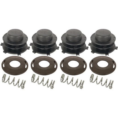 Set of 4 Trimmer Head Spool, Cover & Spring for Stihl