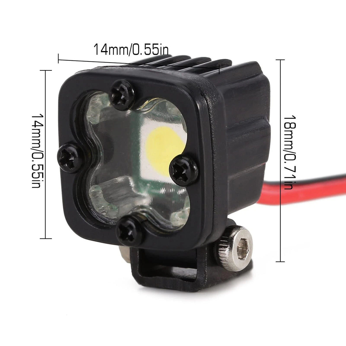 4X LED Headlight for TRX-4 TRX6 SCX10 (2017–2023)