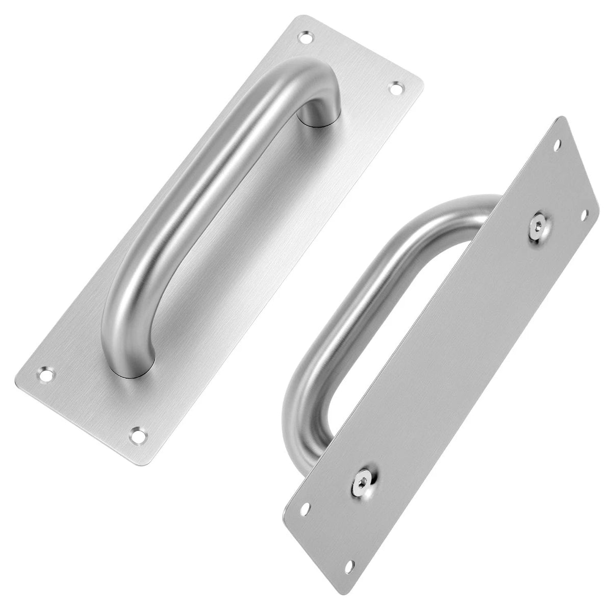 2X Pull Push Door Plate Handle 8" for QWORK
