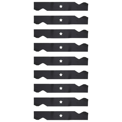 9 Notched Mower Blades for AYP Roper (54")