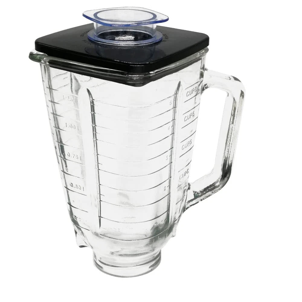 5-Cup Glass Jar with Lid for Blender (Replacement)