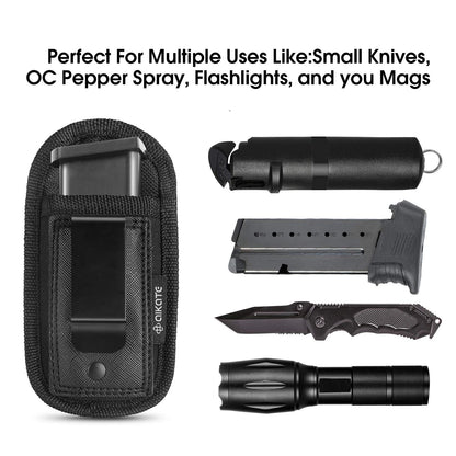 2 Pack Universal Magazine Pouch for Concealed Carry 9mm .40