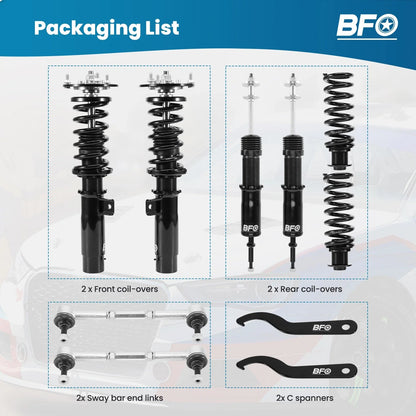 Coilovers Struts Adjustable Height for BMW 3-Series E92 E93 2007-2013