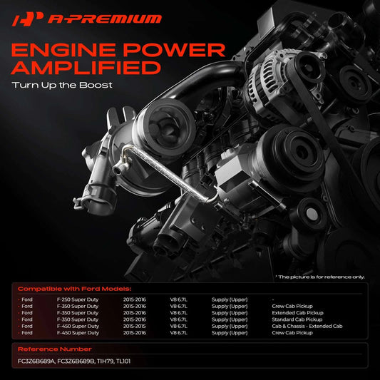 Turbocharger Oil Line Supply for Ford F-250 Super Duty (2015–2016) FC3Z6B689A FC3Z6B689B 667-612