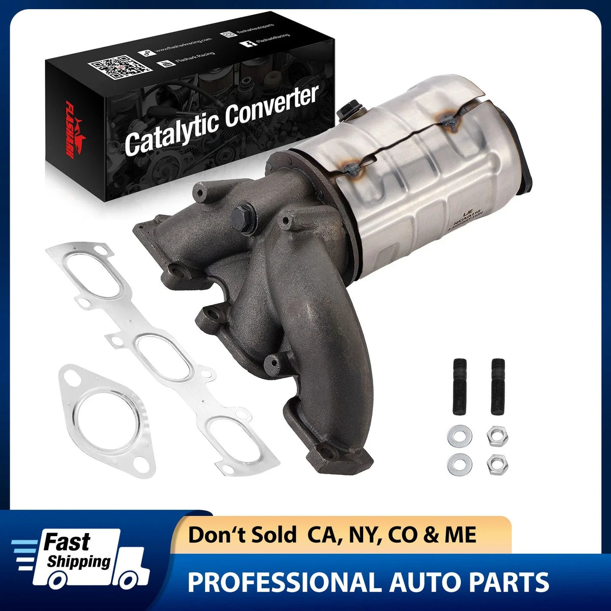 Catalytic Converter Kit Front for Ford Edge V6 3.5L (2011-2014)