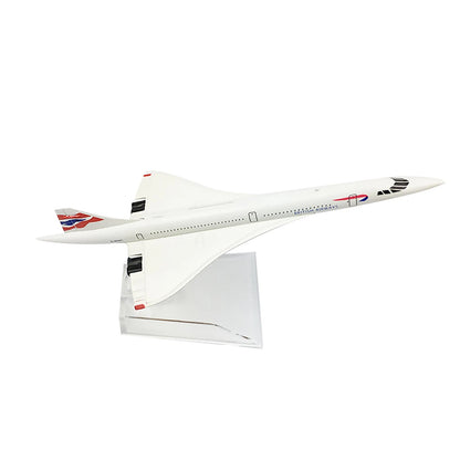 Diecast Concorde Model Airplane 16cm for British F-BVFB