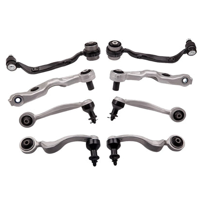 8 Pcs Control Arm for Lexus LS460 RWD (2009–2017) Black & Silver