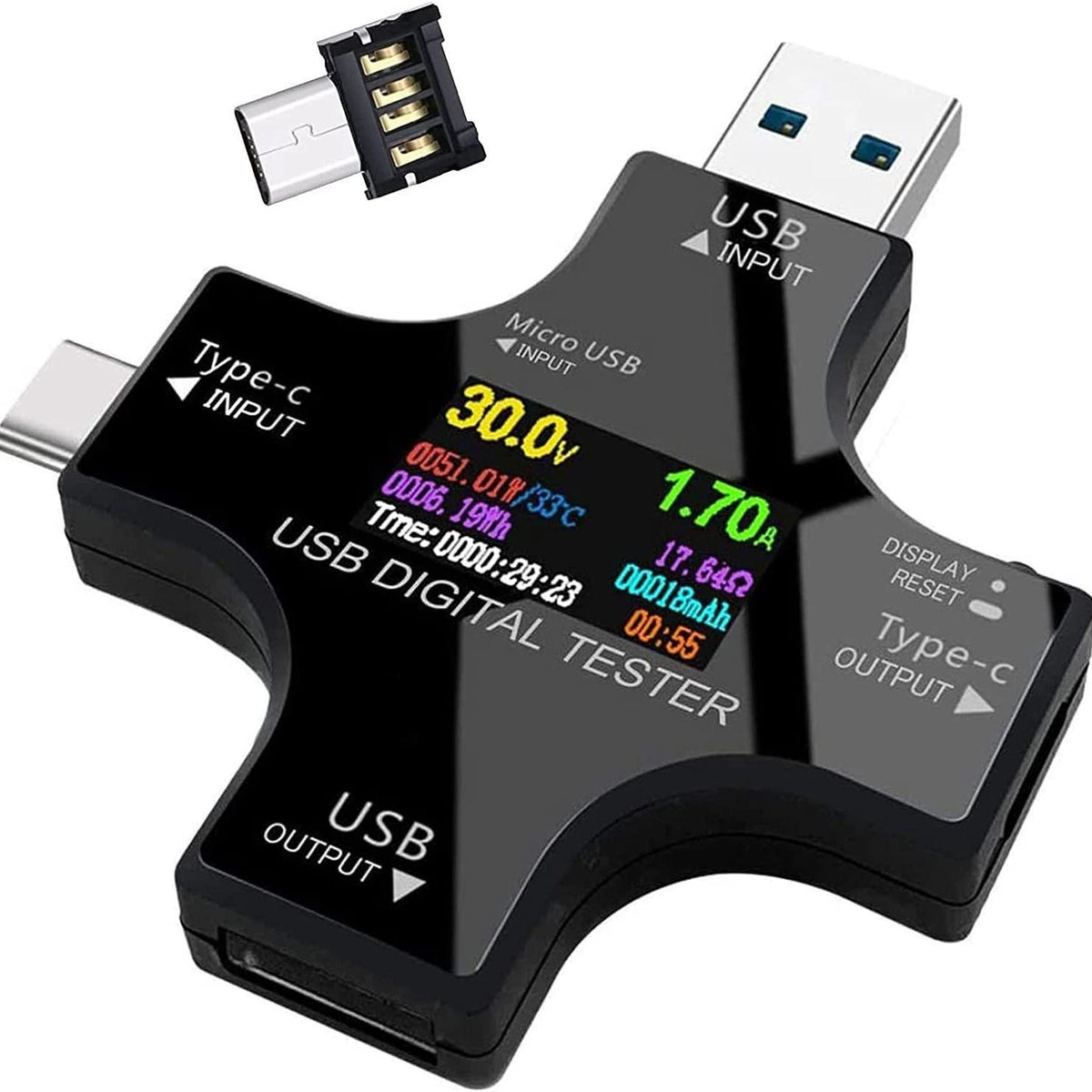 TypeC USB Digital Meter Tester for Universal Use (2010–2023)