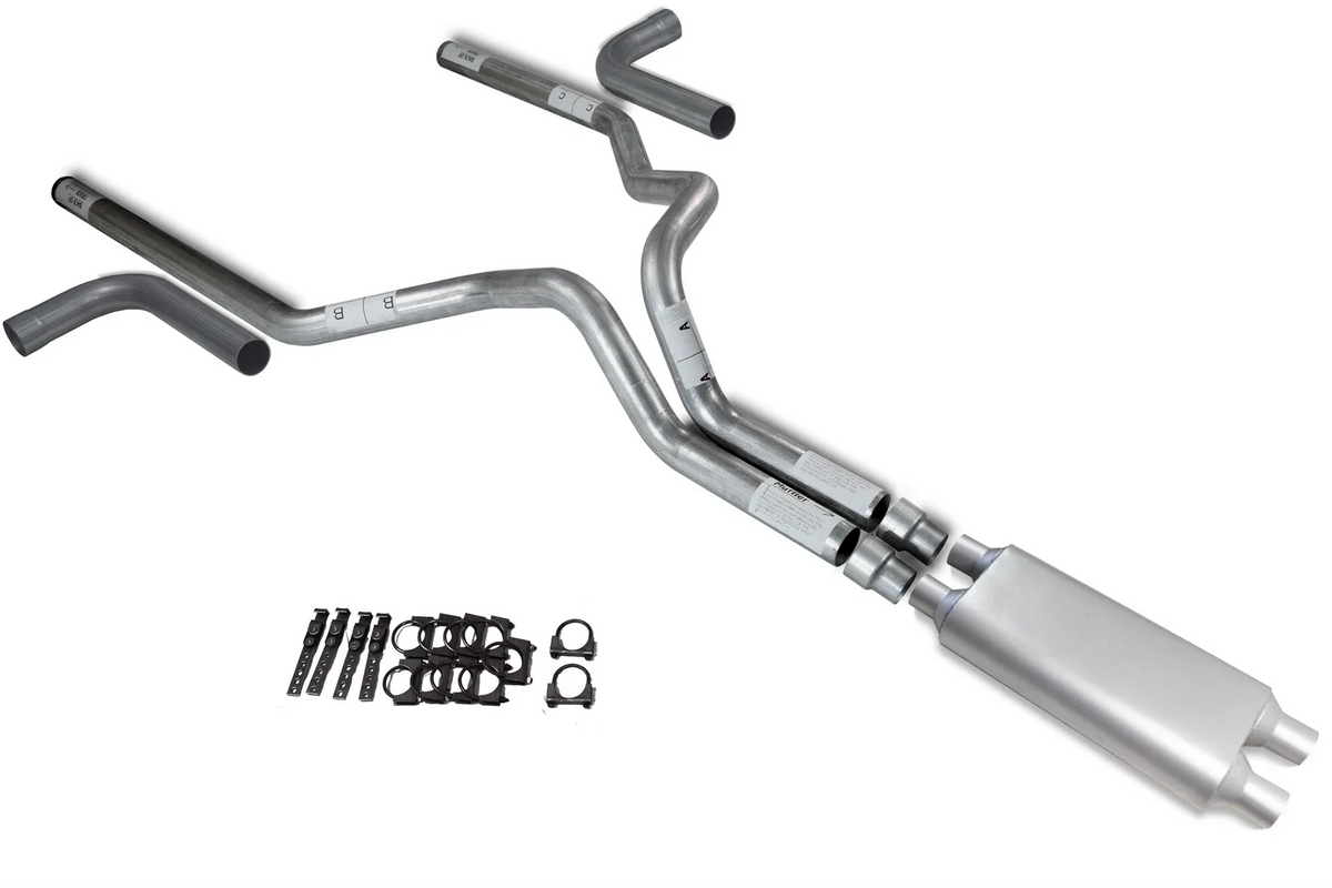 Dual Exhaust System for Chevy GMC 2500 (2000-2006) - 3" Side Exit