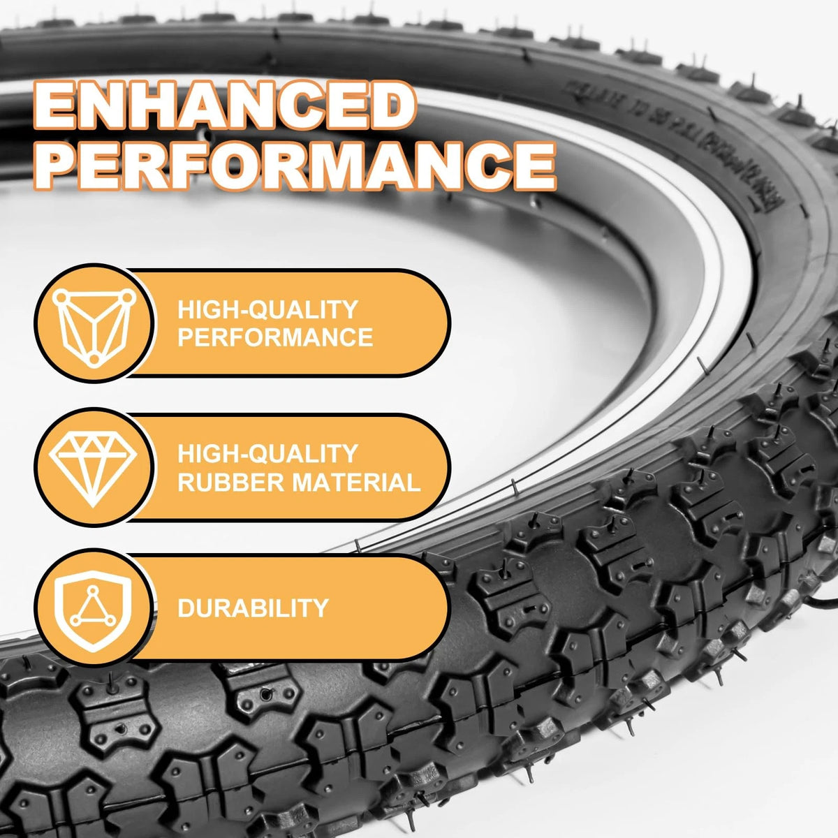 14" Kid Bike Tire for Hycline (14x2.125 Inch)