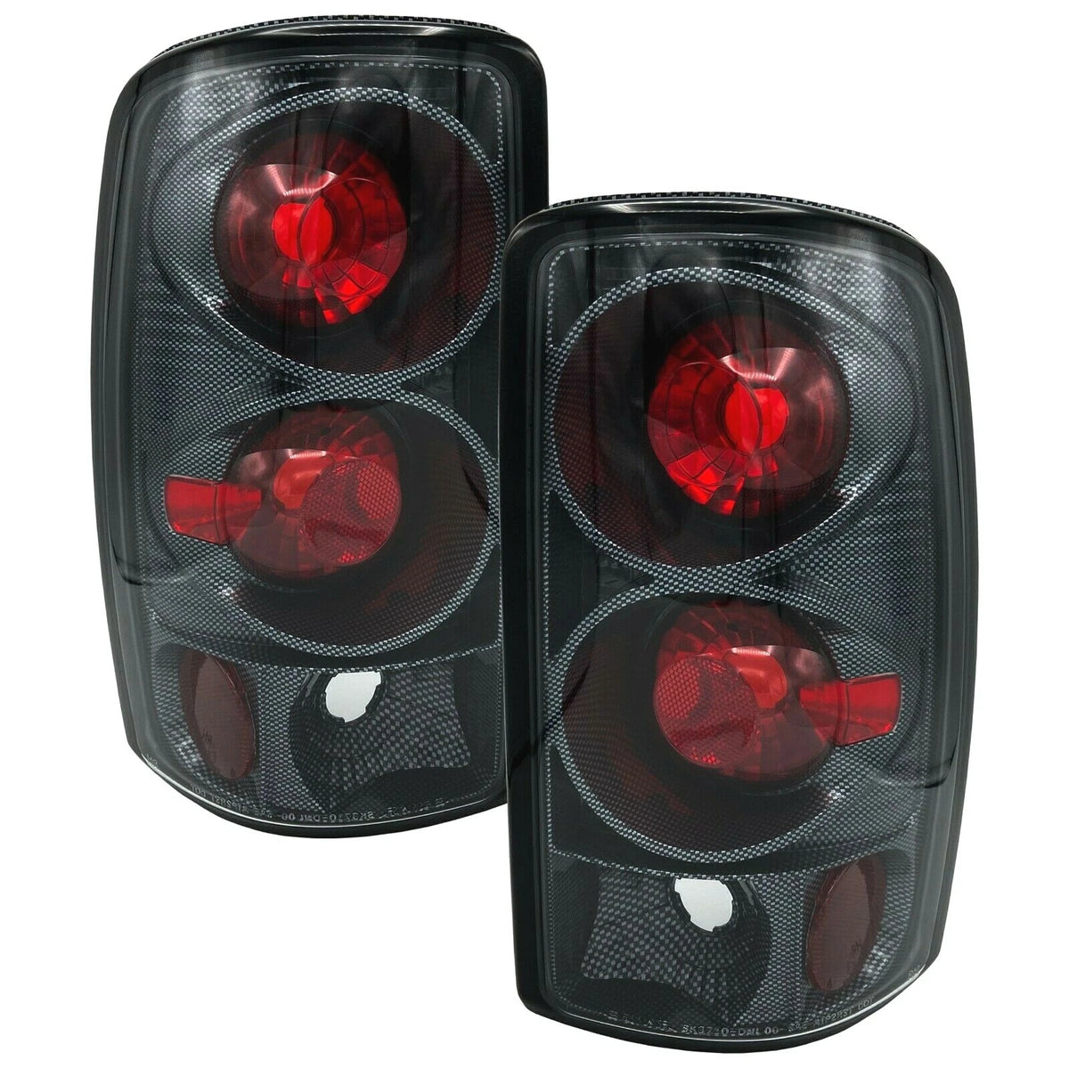 Tail Lights for Chevy Suburban Tahoe / GMC Yukon (2000–2006) NTR709F Carbon Fiber Style