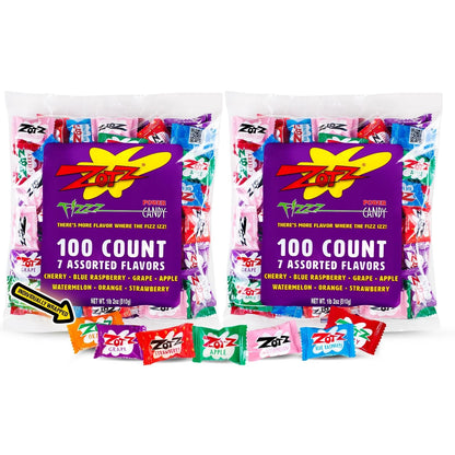 Fizzy Sour Candy Bulk - Retro Italian Hard Candy (Individually Wrapped)