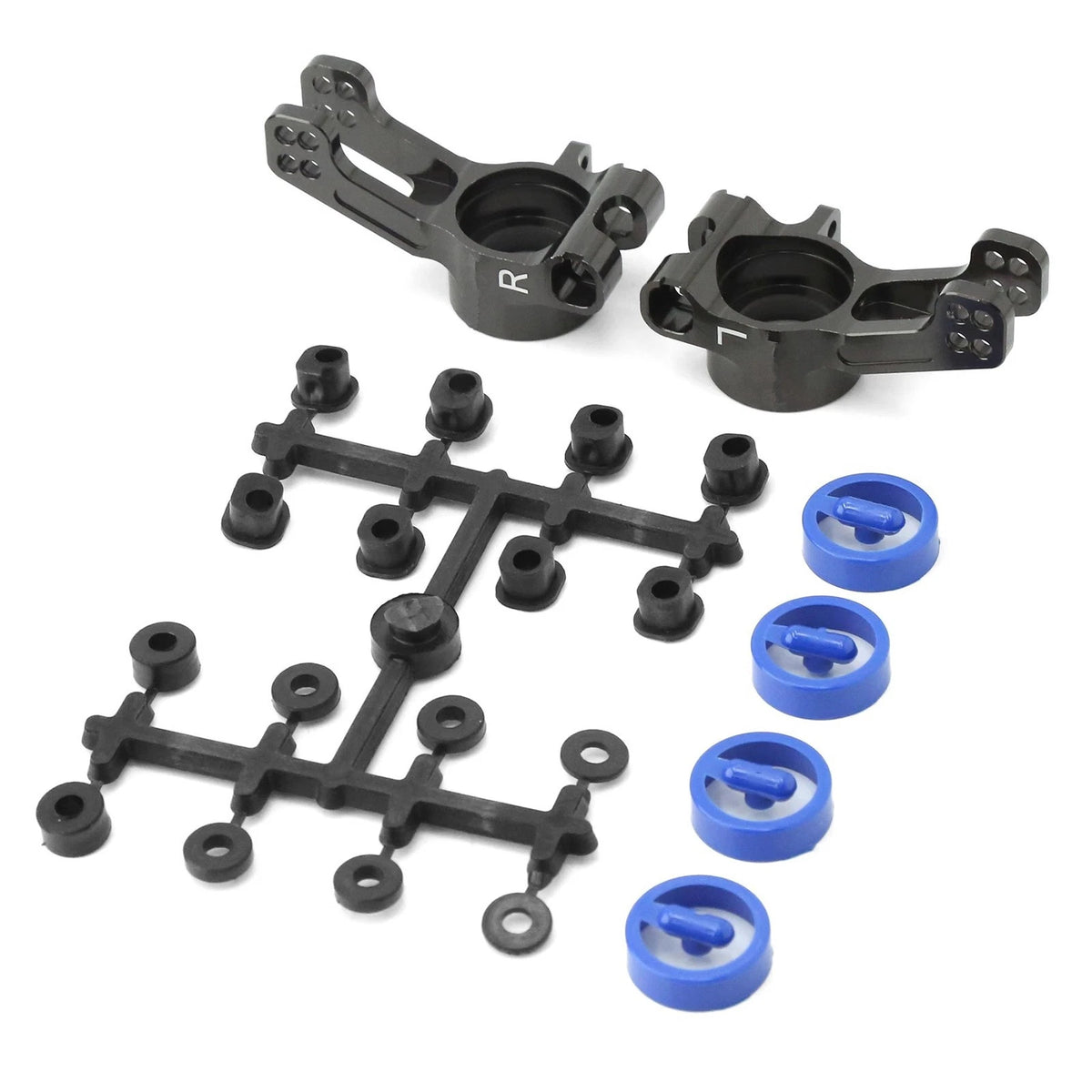 Black Metal Rear Hub Carrier for Kyosho MP10 (1/8 Off-Road RC Car)