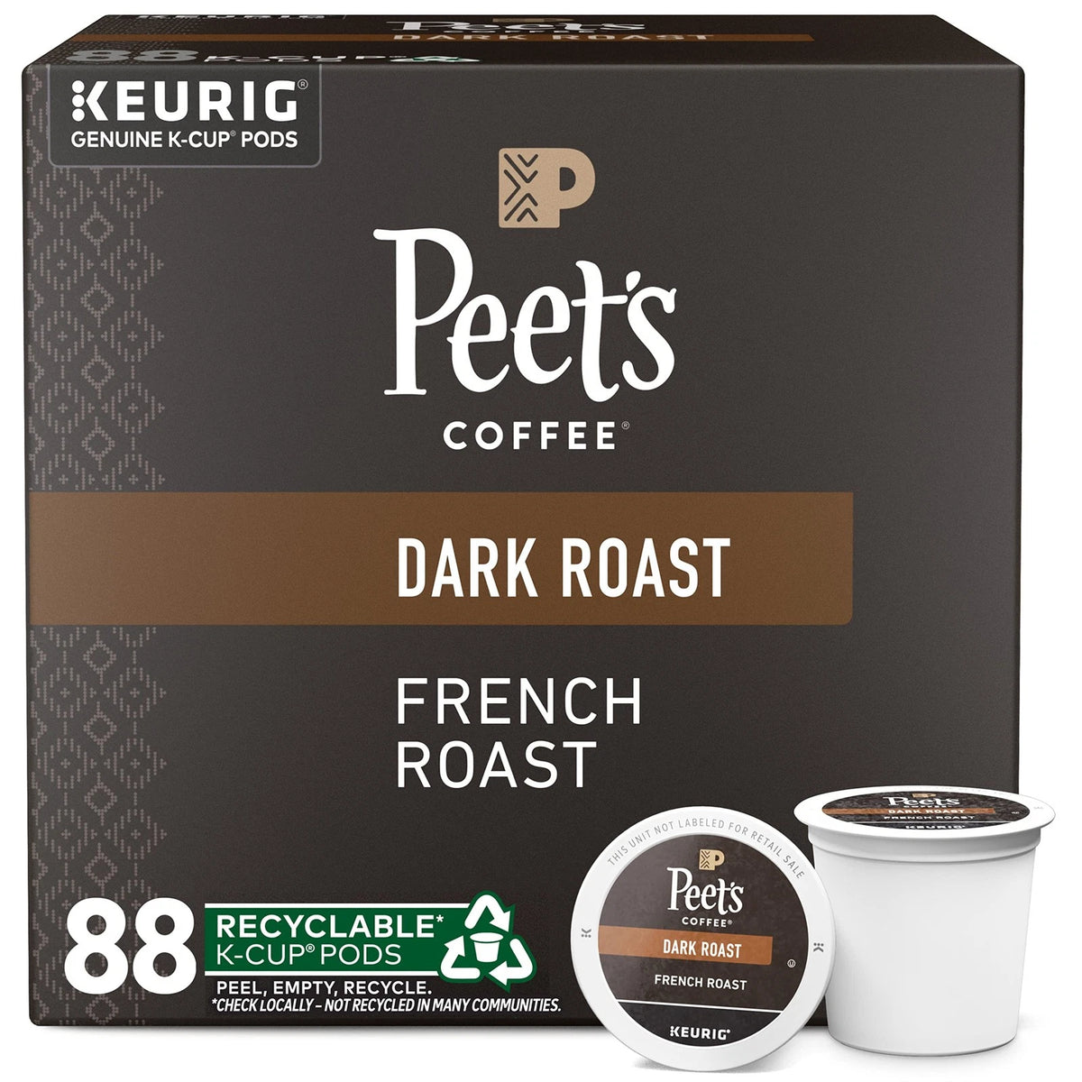 88 Count Dark Roast K-Cup Pods for Keurig Coffee Makers