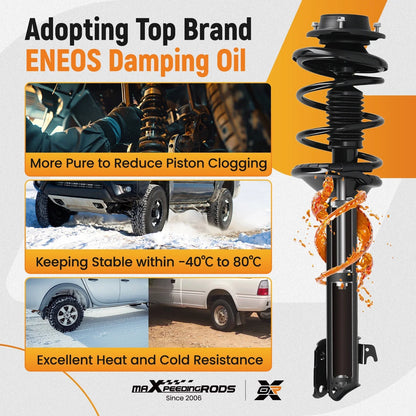 Pair of Front Struts with Spring Suspension for 2000-2004 Subaru Outback Baja