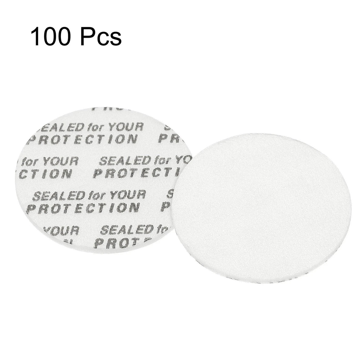 100 Pack Foam Lid Liner for Various Applications (29mm/1.14") White