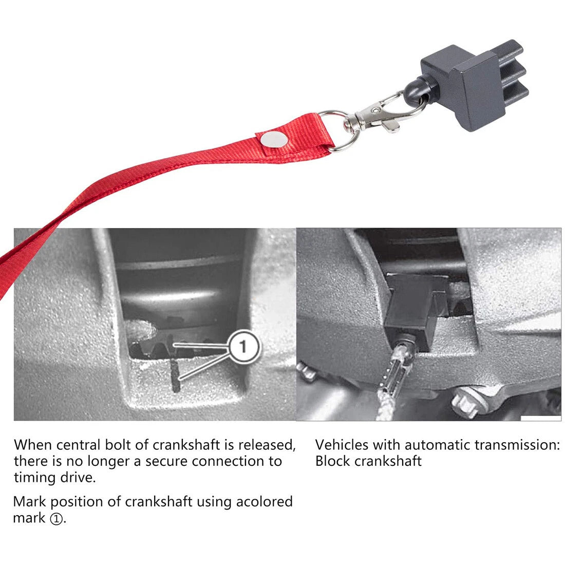 Red Flywheel Holder Locking Tool 118660 for BMW N20 N26 N55 (2011–2020)