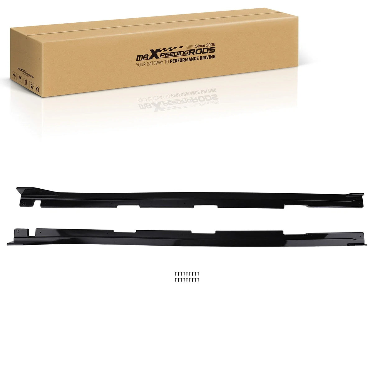 Side Body Panel Extension in Gloss Black for 2016-2021 Honda Civic