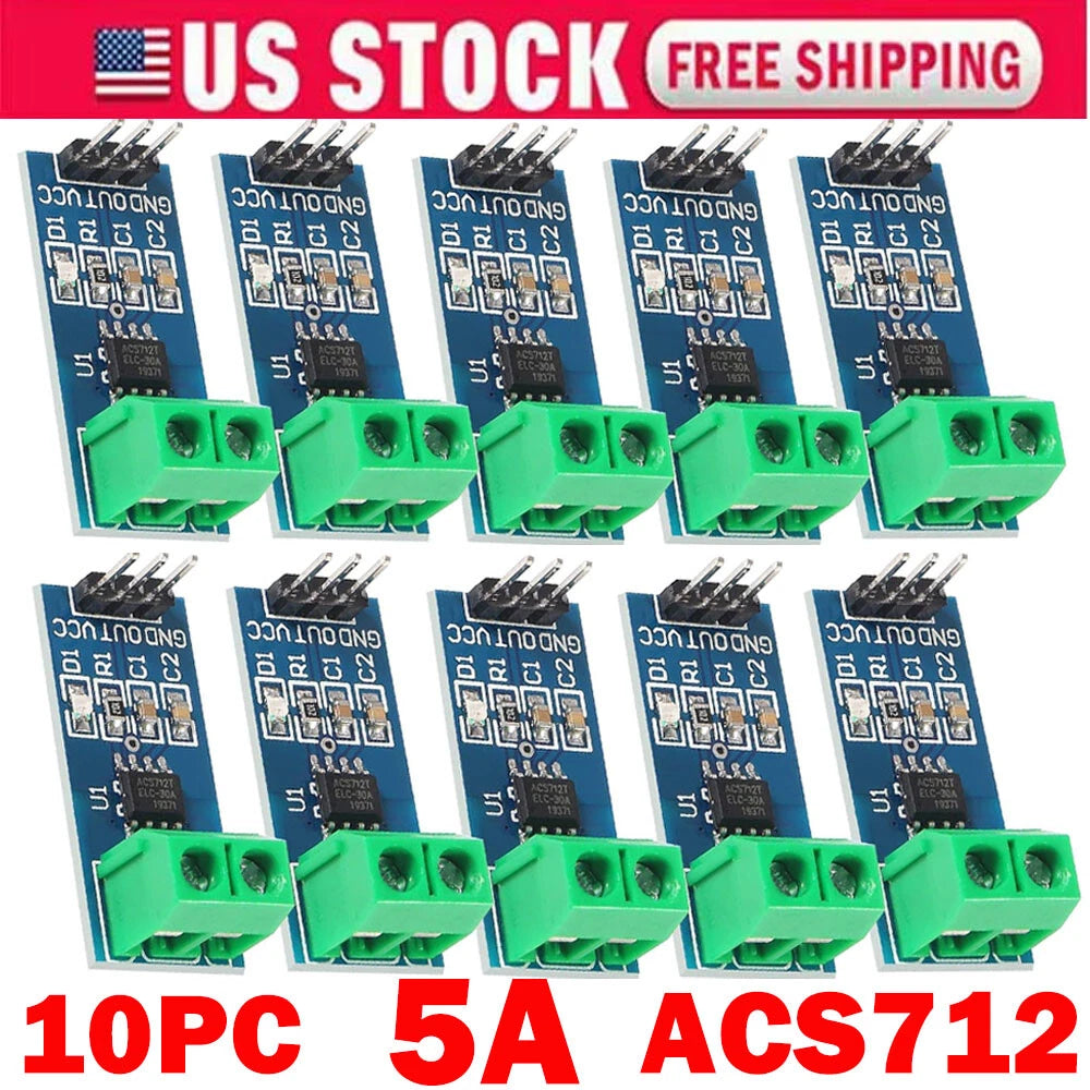 10PCS ACS712 Current Detect Sensor Modules for US
