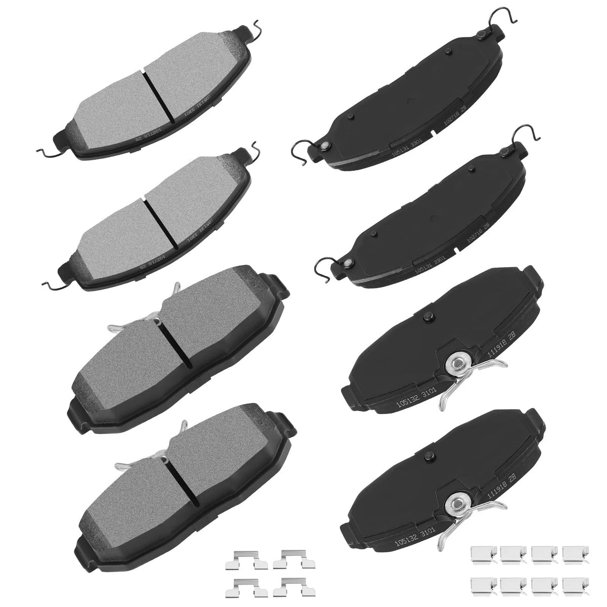8pcs SemiMetal Brake Pads Kit for Ford Mustang (2005–2010)