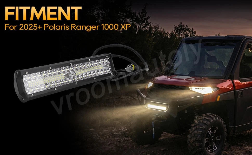 12" Front Bumper Light Bar for Polaris Ranger 1000 XP/1000 Crew (2025+)