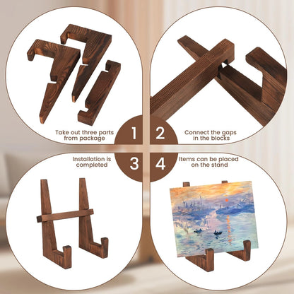 Wooden Plate Stand for Display (8.8 Inch)