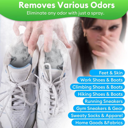 Foot & Shoe Deodorizer Spray for Instant Odor Eliminator (5 fl. oz)